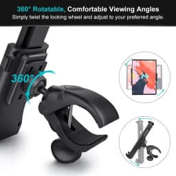 Untoom Bike Tablet Holder Indoor Gym Treadmill Handlebar Bracket Stand for Tablet Mobile Phone Support For 4-12inch Devices iPad