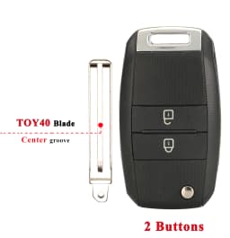 jingyuqin 3/4BT Flip Remote Car Key Shell For Kia Carens Ceed Rio Sportage Optima Sorento Cerato Soul Forte Seltos Fob Housing