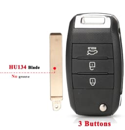 jingyuqin 3/4BT Flip Remote Car Key Shell For Kia Carens Ceed Rio Sportage Optima Sorento Cerato Soul Forte Seltos Fob Housing