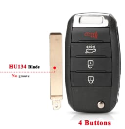 jingyuqin 3/4BT Flip Remote Car Key Shell For Kia Carens Ceed Rio Sportage Optima Sorento Cerato Soul Forte Seltos Fob Housing