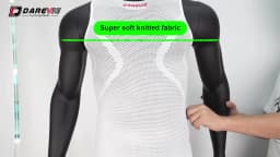 DAREVIE Cycling Jersey Seamless Compression Tight Men's Cycling Jersey Breathable High Elastic Fishnet Shirt Cycling Clothing