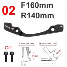 MEROCA Bicycle Disc Brake Adapter Mtb Disc Brake Converter Mountain Bike Bracket Cycling Caliper Mount For 160 180 203mm Rotor