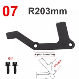 MEROCA Bicycle Disc Brake Adapter Mtb Disc Brake Converter Mountain Bike Bracket Cycling Caliper Mount For 160 180 203mm Rotor