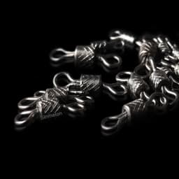 WALK FISH 50PCS/Lot Fishing Swivels Ball Bearing Swivel with Safety Snap Solid Rings Rolling Swivel for Carp Fishing Accessories