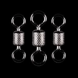 WALK FISH 50PCS/Lot Fishing Swivels Ball Bearing Swivel with Safety Snap Solid Rings Rolling Swivel for Carp Fishing Accessories