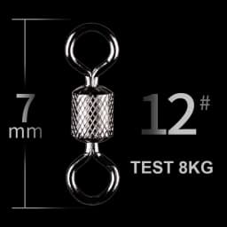 WALK FISH 50PCS/Lot Fishing Swivels Ball Bearing Swivel with Safety Snap Solid Rings Rolling Swivel for Carp Fishing Accessories
