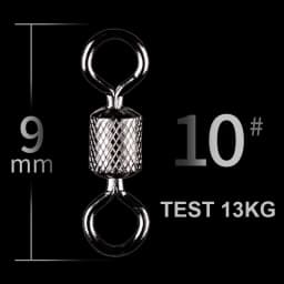 WALK FISH 50PCS/Lot Fishing Swivels Ball Bearing Swivel with Safety Snap Solid Rings Rolling Swivel for Carp Fishing Accessories