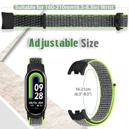 Nylon Loop Sports Strap for Xiaomi Mi Band 9 NFC SmartWatch Wristband Replacement Correa Mi band 9-8 Bracelet Belt Accessories