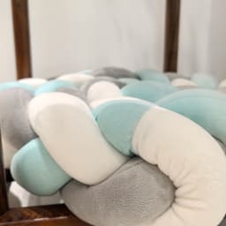 1M/2M/3M/4M Baby Bumper Bed Braid Knot Pillow Cushion for Infant Crib Protector Cot Room Decor Bedding Set Boy Decoration