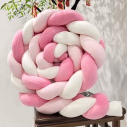 1M/2M/3M/4M Baby Bumper Bed Braid Knot Pillow Cushion for Infant Crib Protector Cot Room Decor Bedding Set Boy Decoration