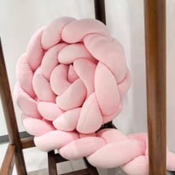 1M/2M/3M/4M Baby Bumper Bed Braid Knot Pillow Cushion for Infant Crib Protector Cot Room Decor Bedding Set Boy Decoration