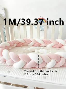1M/2M/3M/4M Baby Bumper Bed Braid Knot Pillow Cushion for Infant Crib Protector Cot Room Decor Bedding Set Boy Decoration
