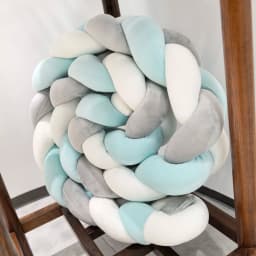 1M/2M/3M/4M Baby Bumper Bed Braid Knot Pillow Cushion for Infant Crib Protector Cot Room Decor Bedding Set Boy Decoration