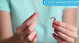 4pcs Ring Size Adjuster Invisible Jewelry Sizer Shrink Wrap Anti-fall Protection Ring Guard Ring Size Adjuster for Loose Rings