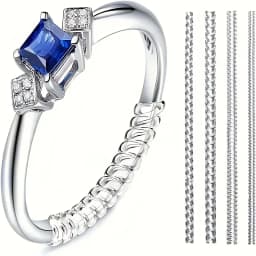 4pcs Ring Size Adjuster Invisible Jewelry Sizer Shrink Wrap Anti-fall Protection Ring Guard Ring Size Adjuster for Loose Rings