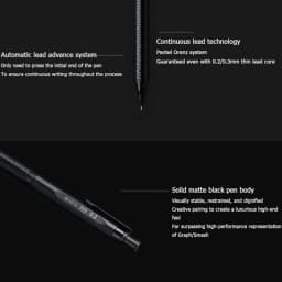 Pentel Professional Pencil ORENZNERO 0.2|0.3|0.5mm Low Gravity Automatic Lead Ejection Activity Pencils Precise Drawing Supplies