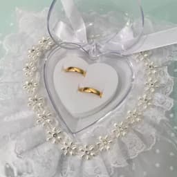 Wedding Ring Pillow - Elegant Ring Bearer Cushion for Bride and Groom's Ceremonial Exchange