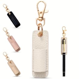 Neck Nurse Pen Clip Portable Keychain Compact Leather Pen Holder Office Pen Storage Clip