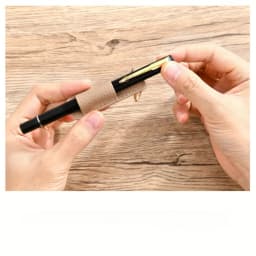Neck Nurse Pen Clip Portable Keychain Compact Leather Pen Holder Office Pen Storage Clip