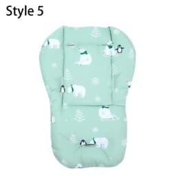 Baby Stroller Seat Cushion Pattern Stroller Accessories Cotton Seat Pad for All Seasons Carriages Pram Buggy Car General Mat