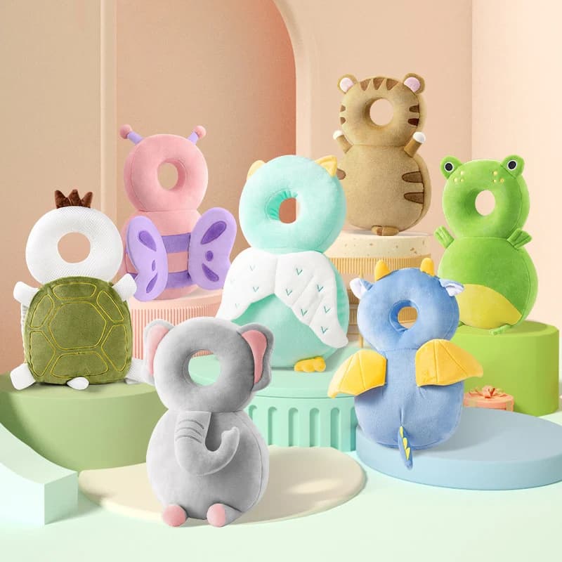 Baby Head Protector Backpack Pillow For Kids 1-3Y Toddler Children Soft PP Cotton Protect The Back Of The Brain Security Pillows