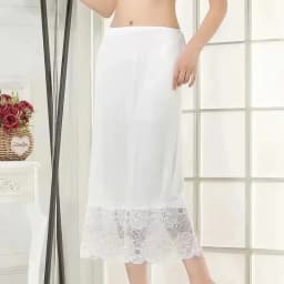 3 Lengths Basic Underskirt Modal Female Half Length Skirt Lace Slip Innerwear Short Skirt Women Half Slip Dress Long Petticoat