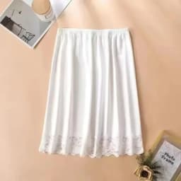 3 Lengths Basic Underskirt Modal Female Half Length Skirt Lace Slip Innerwear Short Skirt Women Half Slip Dress Long Petticoat