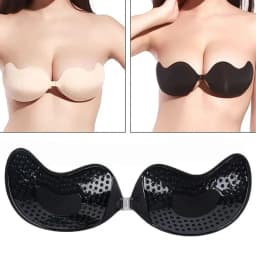 Sexy Women Invisible Push Up Bra Self-Adhesive Silicone Bust Front Closure Sticky Bra Skin Backless Strapless Bra