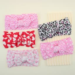5Pcs Baby Girl Headbands Lot Baby Bow Headband Newborn Gift Elastic HairBands Children Turban Kids Infant Hair Accessories