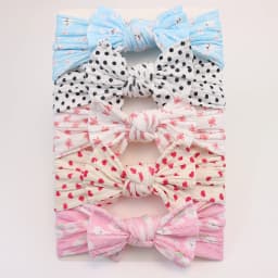 5Pcs Baby Girl Headbands Lot Baby Bow Headband Newborn Gift Elastic HairBands Children Turban Kids Infant Hair Accessories