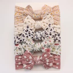 5Pcs Baby Girl Headbands Lot Baby Bow Headband Newborn Gift Elastic HairBands Children Turban Kids Infant Hair Accessories