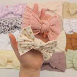 5Pcs Baby Girl Headbands Lot Baby Bow Headband Newborn Gift Elastic HairBands Children Turban Kids Infant Hair Accessories