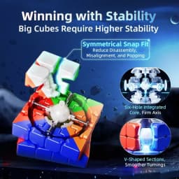 [Picube] MoYu AoSu V7 Special Edition 4x4x4 Magic Speed Cube AOSUv7 Magnetic Track UV Stickerless Puzzle Toys Gifts 4X4 Cubo