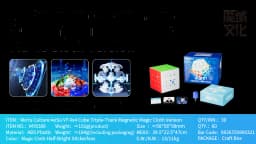 [Picube] MoYu AoSu V7 Special Edition 4x4x4 Magic Speed Cube AOSUv7 Magnetic Track UV Stickerless Puzzle Toys Gifts 4X4 Cubo