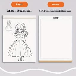 Anime Character Line Art Drawing Book for Beginners - 48 Pages of Simple Hand-Drawn Outlines for Tracing & Practice Painting