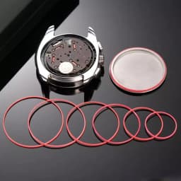 1/2/4PCS Red Gasket Ring Dia 25-42MM Waterproof Gasket Fit For Tissot Watch Case Back Cover T035 Couturier 1853 Case Ring Part