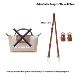 1 Set Bag Strap For LONGCHAMP Mini Punch-free Leather Shoulder Strap Set Transformation Crossbody Strap Bag Accessories