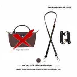 1 Set Bag Strap For LONGCHAMP Mini Punch-free Leather Shoulder Strap Set Transformation Crossbody Strap Bag Accessories