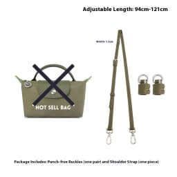 1 Set Bag Strap For LONGCHAMP Mini Punch-free Leather Shoulder Strap Set Transformation Crossbody Strap Bag Accessories