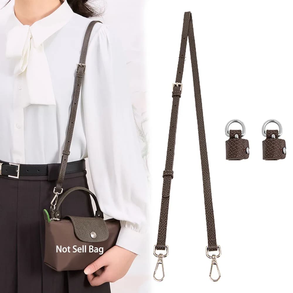 1 Set Bag Strap For LONGCHAMP Mini Punch-free Leather Shoulder Strap Set Transformation Crossbody Strap Bag Accessories