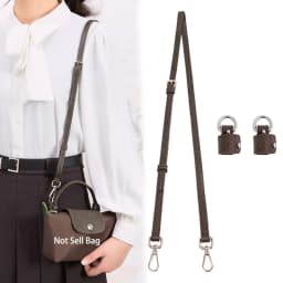 1 Set Bag Strap For LONGCHAMP Mini Punch-free Leather Shoulder Strap Set Transformation Crossbody Strap Bag Accessories