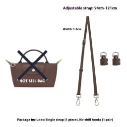 1 Set Bag Strap For LONGCHAMP Mini Punch-free Leather Shoulder Strap Set Transformation Crossbody Strap Bag Accessories
