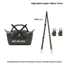 1 Set Bag Strap For LONGCHAMP Mini Punch-free Leather Shoulder Strap Set Transformation Crossbody Strap Bag Accessories