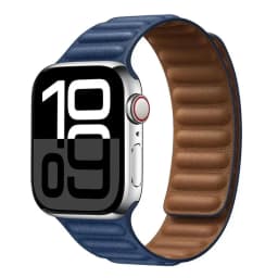 Leather Strap for Apple Watch Band 49mm 46mm 42mm 41mm Original Magnetic Loop Link Bracelet iWatch 12 11 10 9 8 7 SE Ultra 2 3 4