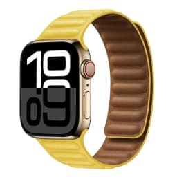 Leather Strap for Apple Watch Band 49mm 46mm 42mm 41mm Original Magnetic Loop Link Bracelet iWatch 12 11 10 9 8 7 SE Ultra 2 3 4