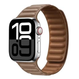 Leather Strap for Apple Watch Band 49mm 46mm 42mm 41mm Original Magnetic Loop Link Bracelet iWatch 12 11 10 9 8 7 SE Ultra 2 3 4