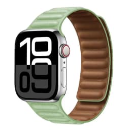 Leather Strap for Apple Watch Band 49mm 46mm 42mm 41mm Original Magnetic Loop Link Bracelet iWatch 12 11 10 9 8 7 SE Ultra 2 3 4