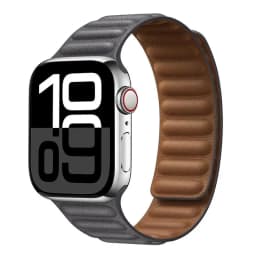 Leather Strap for Apple Watch Band 49mm 46mm 42mm 41mm Original Magnetic Loop Link Bracelet iWatch 12 11 10 9 8 7 SE Ultra 2 3 4