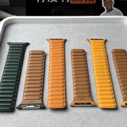 Leather Strap for Apple Watch Band 49mm 46mm 42mm 41mm Original Magnetic Loop Link Bracelet iWatch 12 11 10 9 8 7 SE Ultra 2 3 4