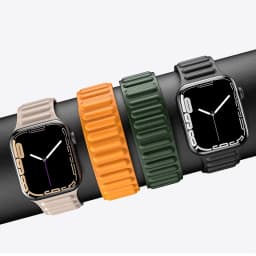 Leather Strap for Apple Watch Band 49mm 46mm 42mm 41mm Original Magnetic Loop Link Bracelet iWatch 12 11 10 9 8 7 SE Ultra 2 3 4